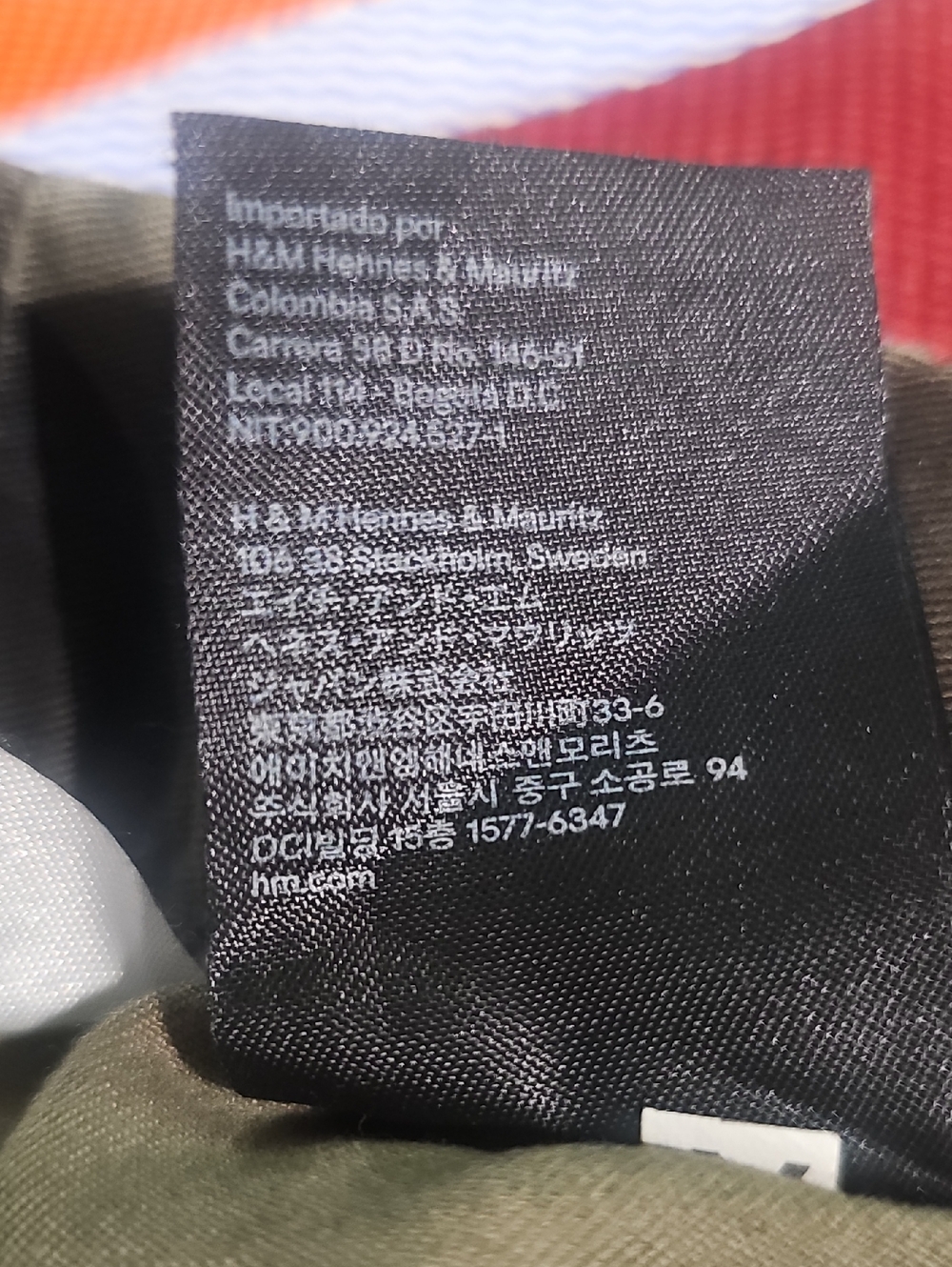H&M Men's Size 10 Camouflage Cargo Pants in Olive & Dark Green 100% ALGODON - Picture 5 of 11